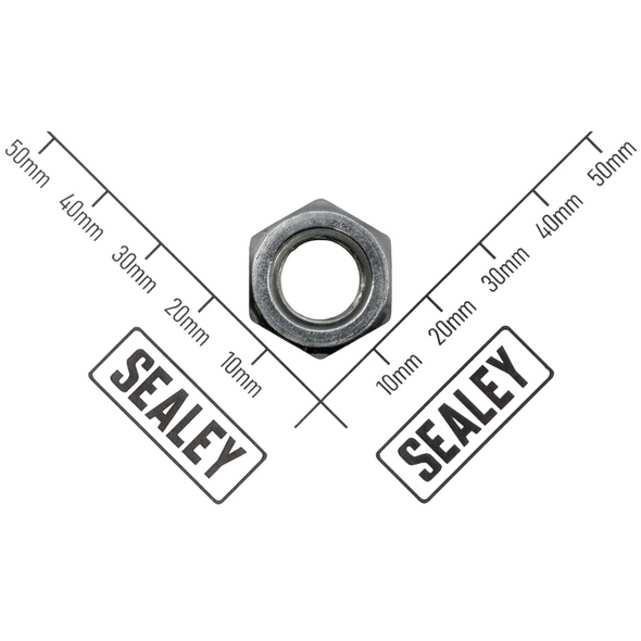 Sealey Hex nut m12 (thin)