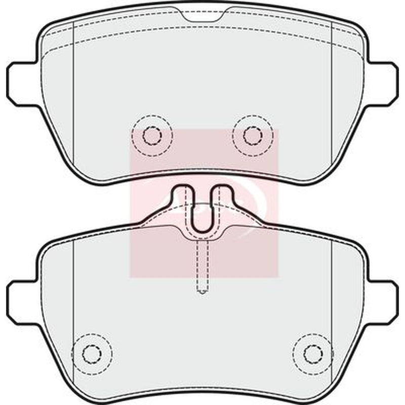 Apec Rear Brake Pad Set PAD1908