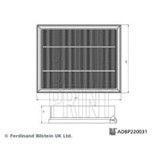 Blue Print Engine Air Filter ADBP220031
