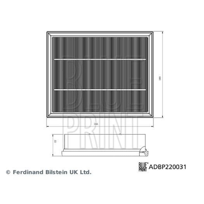 Blue Print Engine Air Filter ADBP220031