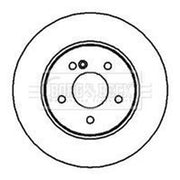 Borg & Beck 2 x Solid Rear Brake Discs BBD4192