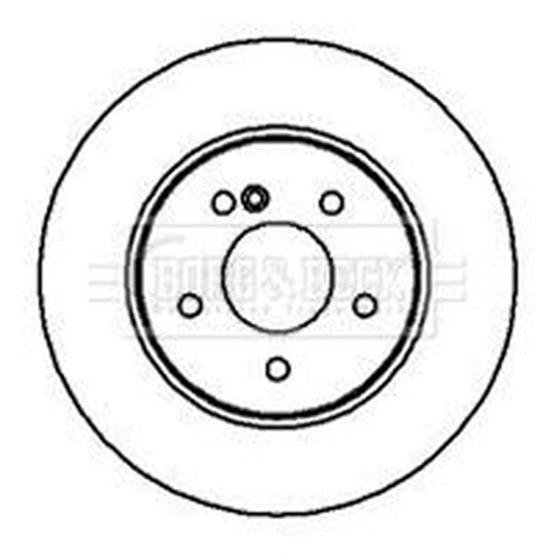 Borg & Beck 2 x Solid Rear Brake Discs BBD4192