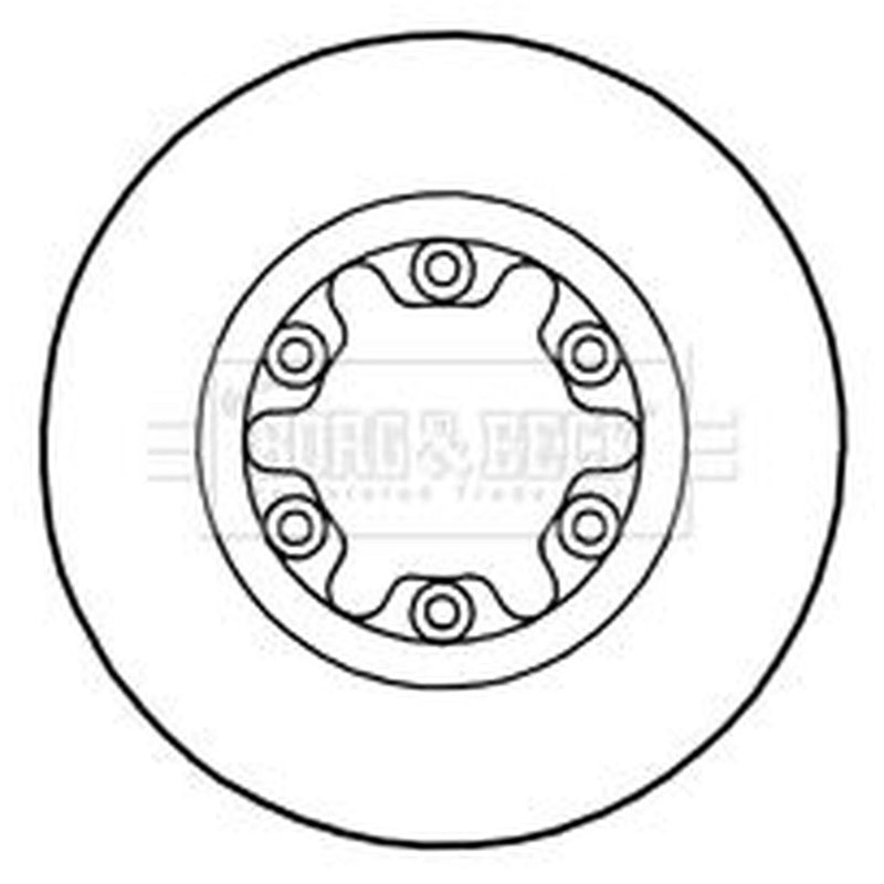 Borg & Beck 2 x Vented Front Brake Discs BBD4647