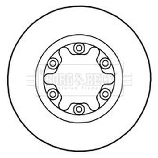 Borg & Beck 2 x Vented Front Brake Discs BBD4647