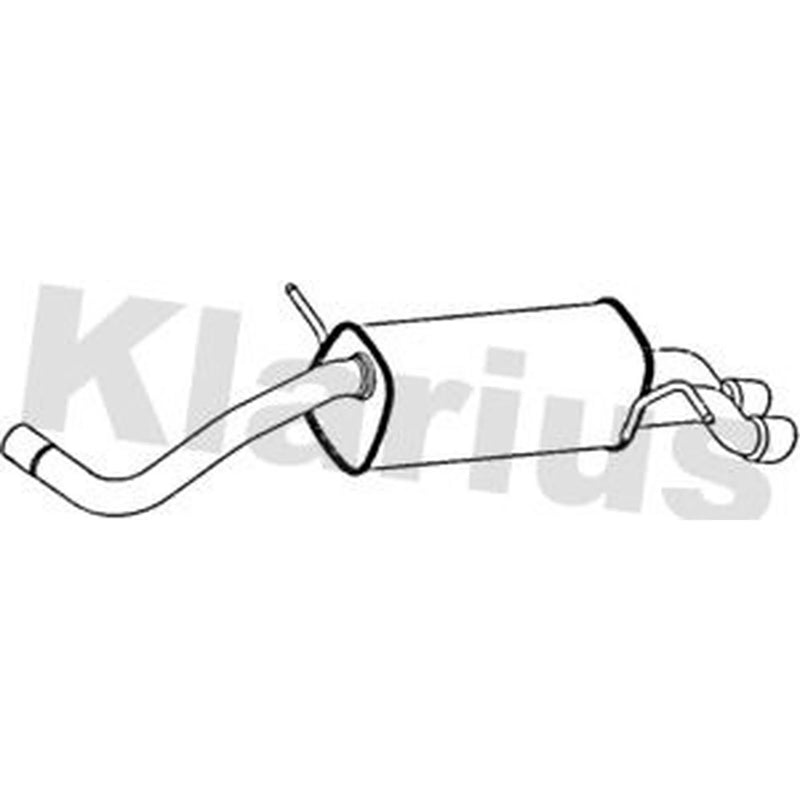 Klarius Box With Tail Pipe Rear AU513G