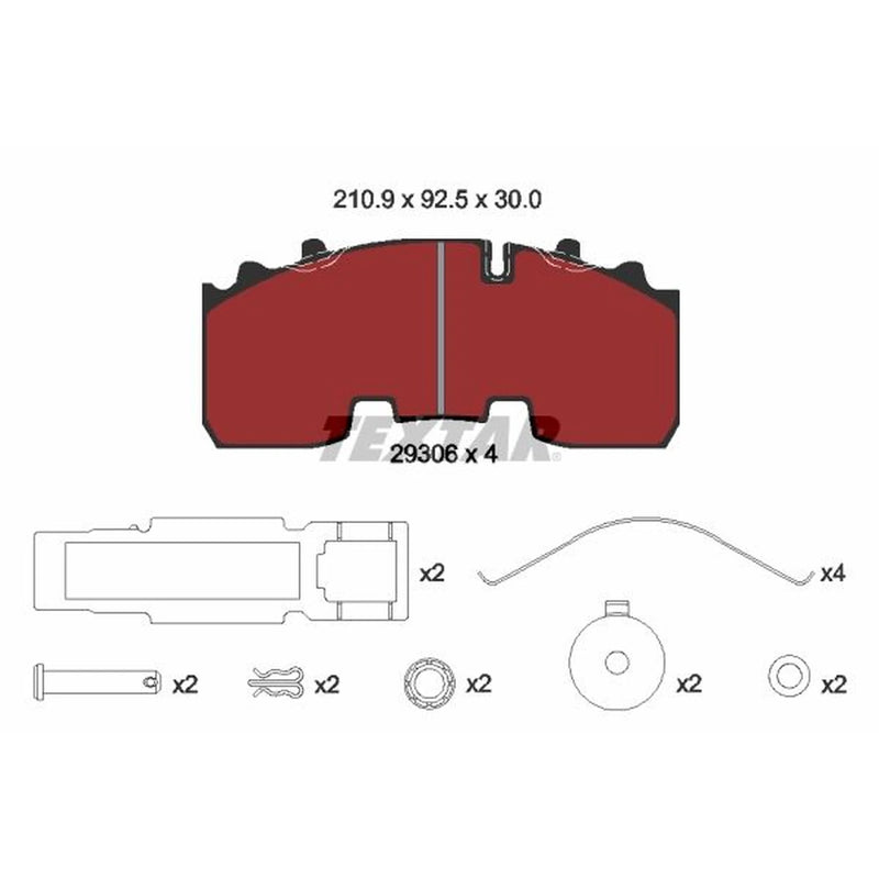 Textar Brake Pad Set 2930601