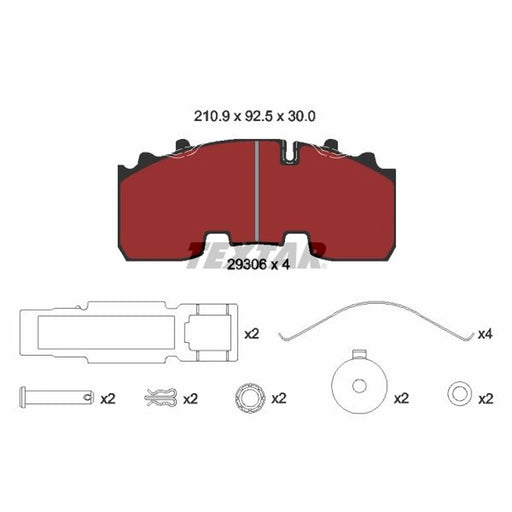 Textar Brake Pad Set 2930601