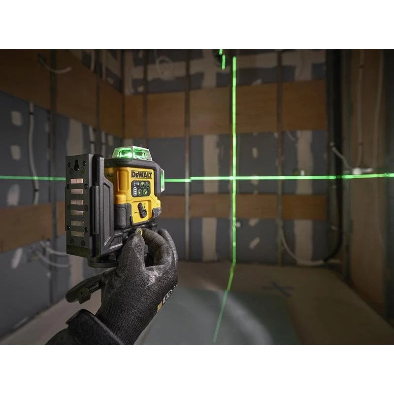 DEWALT Power Tools DCLE14361GB USB-C Rechargeable 3x360° Green Beam Laser Level