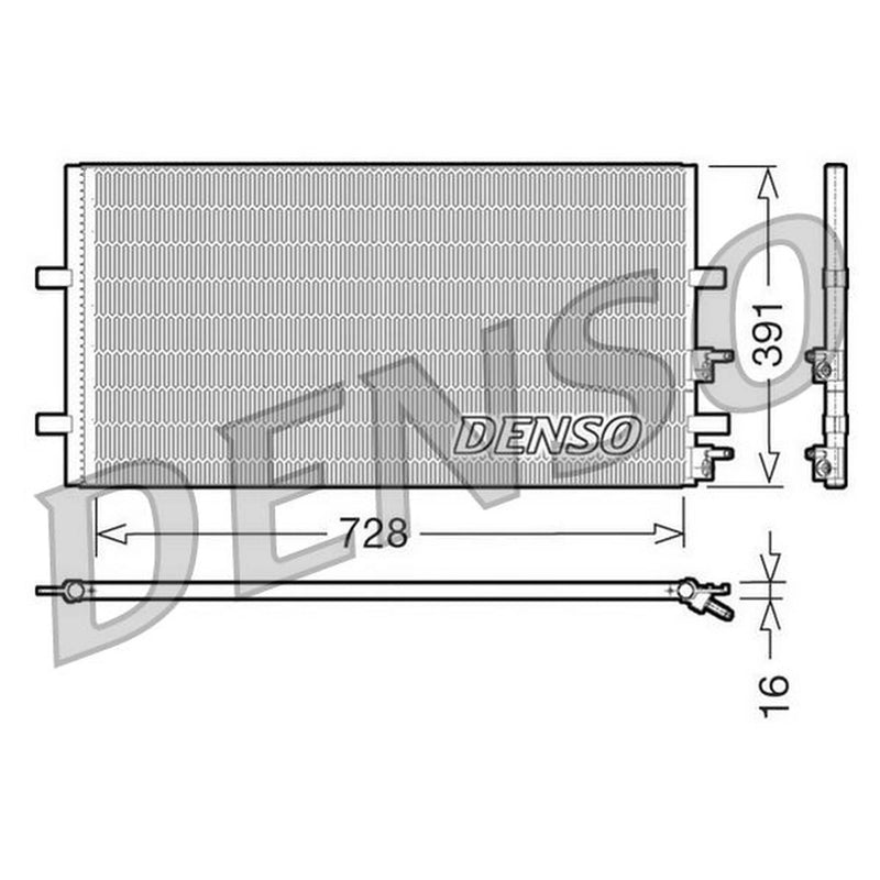 Denso Air Conditioning Condenser DCN10017