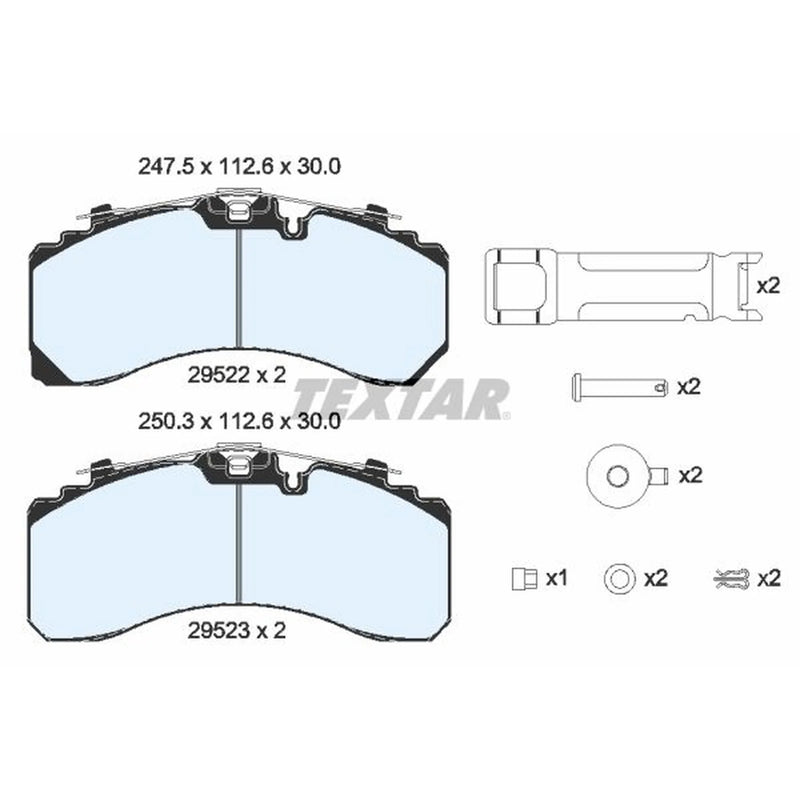 Textar Front Brake Pad Set 2952201