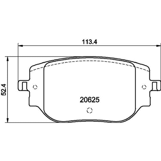 DON Rear Brake Pad Set PCP2083