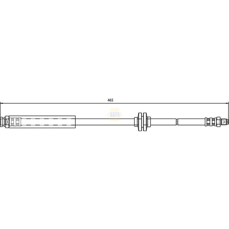 NAPA Brake Hydraulic Hose Line Front NBH1174