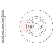 Apec 2 x Vented Rear Brake Discs DSK2845