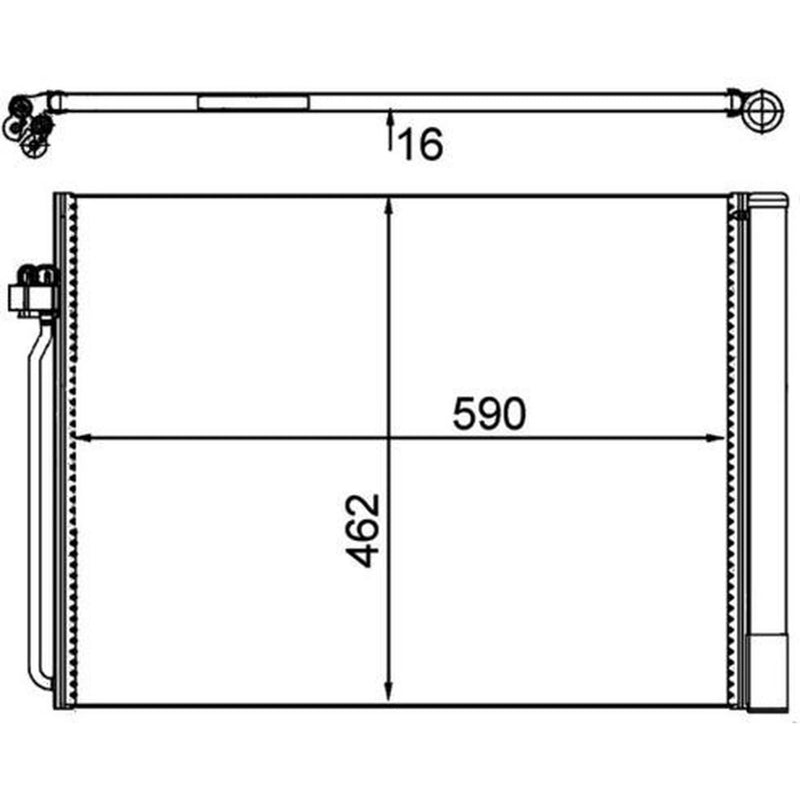 Mahle Air Conditioning Condenser AC 405 000P