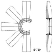 Mahle Radiator Cooling Fan Blade CFW 17 000P