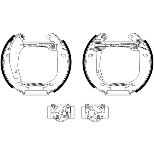 Mintex Brake Shoe Set Axle Kit MSP065