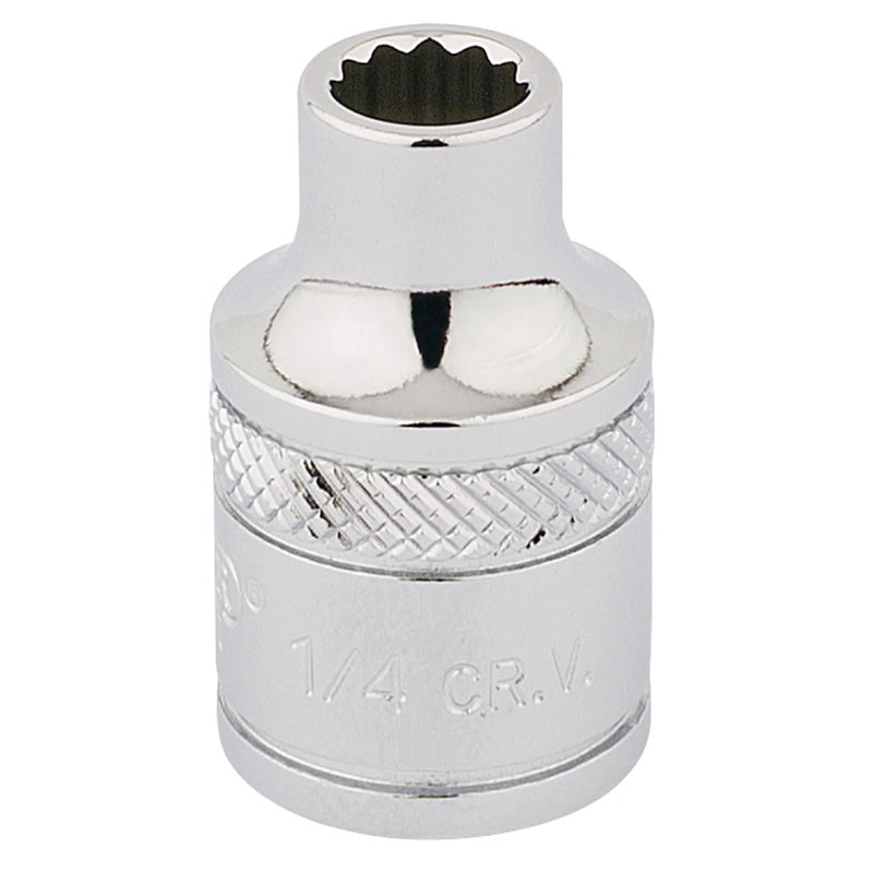 Draper Expert Socket 3/8" Sq. Dr. 1/4" 12 Point Chrome Vanadium