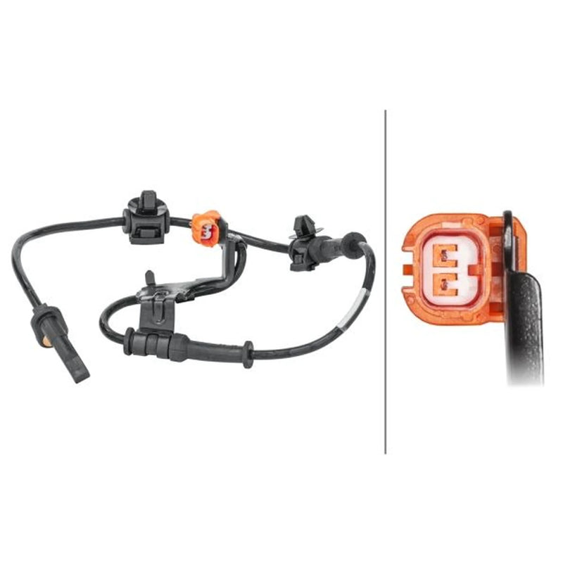 Hella ABS Wheel Speed Sensor Front 6PU 230 040-141