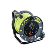 Masterplug PRO-XT Open Cable Reel 240V 13A 2-Socket & 2 USB (2.1A Shared) 25m