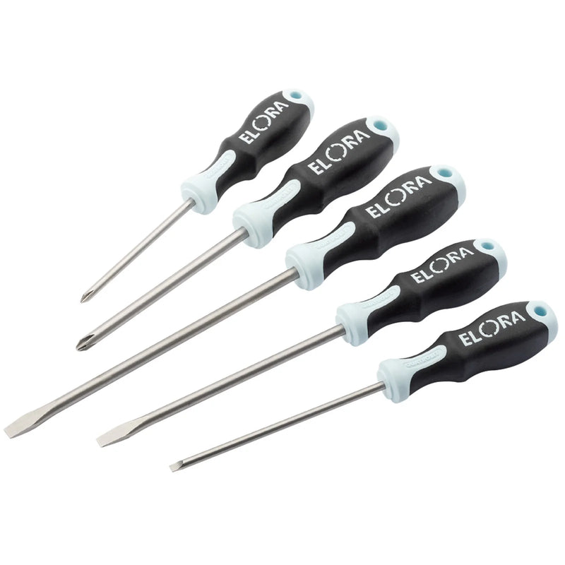Elora Stainless Steel Engineers Screwdriver Set (5 Piece)