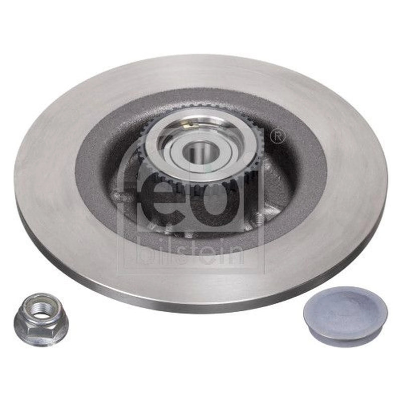 Febi 2 x Solid Rear Brake Discs 24290