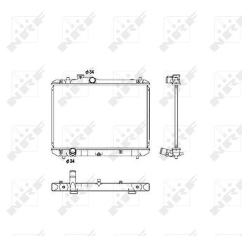 NRF Engine Radiator 53582