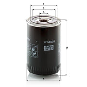 MANN-FILTER Engine Oil Filter W 940/34