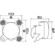 Hella Headlight Headlamp T4W Right 1K0 247 043-001
