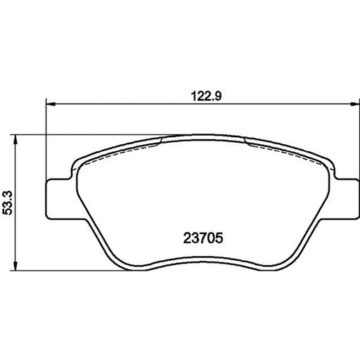 Mintex Front Brake Pad Set MDB2644