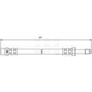 Apec Brake Hydraulic Hose Line Front HOS3829