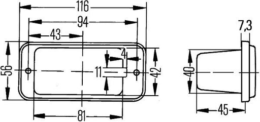 Hella 2XT 002 452-037 Door Entry Light
