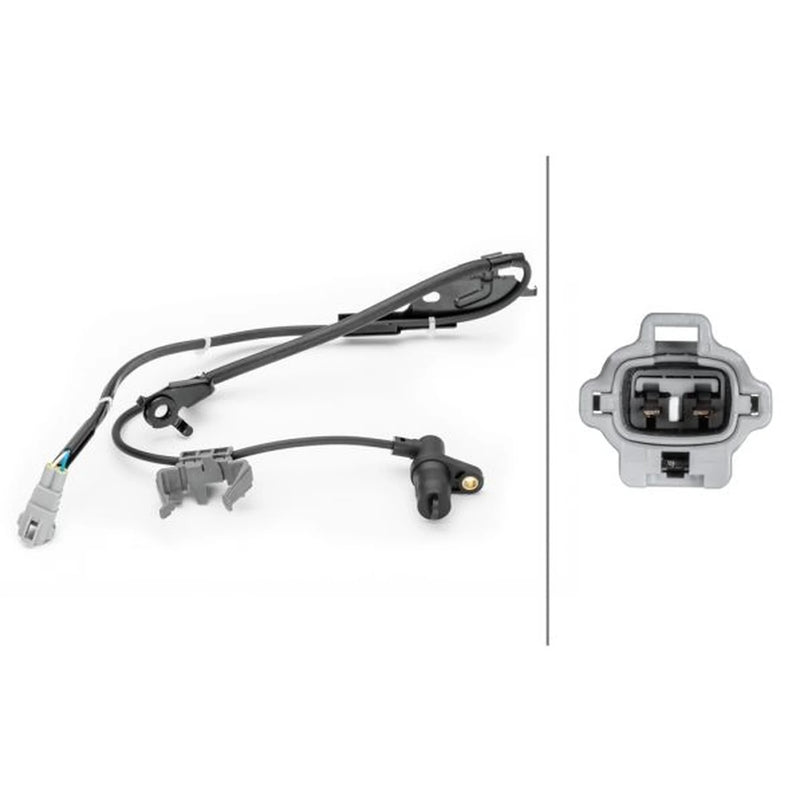 Hella ABS Wheel Speed Sensor Front 6PU 230 040-801