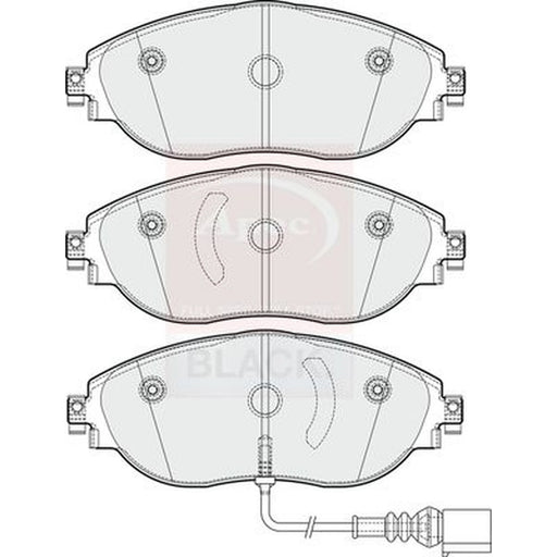 Apec Front Brake Pad Set PAD1844B