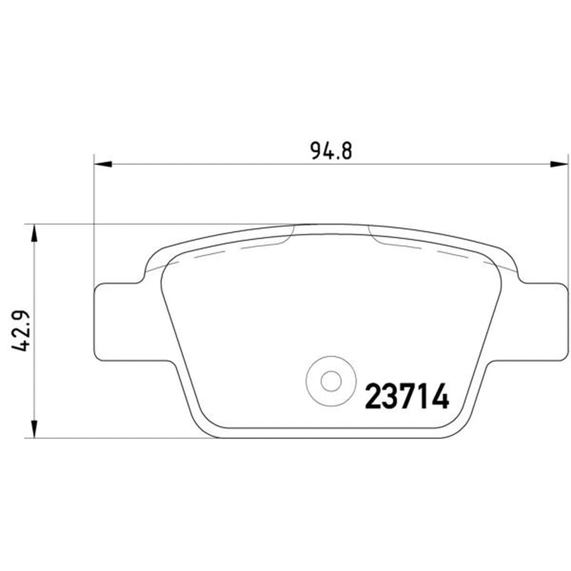 Mintex Rear Brake Pad Set MDB2238