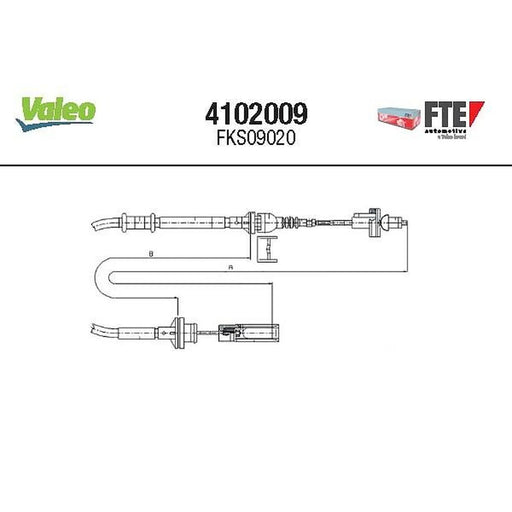 Valeo Clutch Control Cable Pull 4102009
