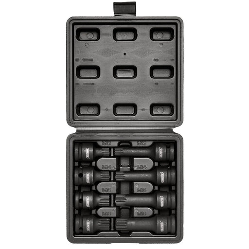 Draper Tamper Proof Impact Spline Set 1/2" Sq. Dr. (8 Piece)