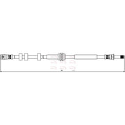 Apec Brake Hydraulic Hose Line Rear HOS3843