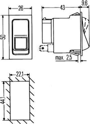 Hella 6GM 004 570-067 Switch