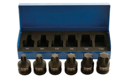 Laser Tools Heavy Duty Torx® Socket Bit Set 1/2"D 6pc - PL