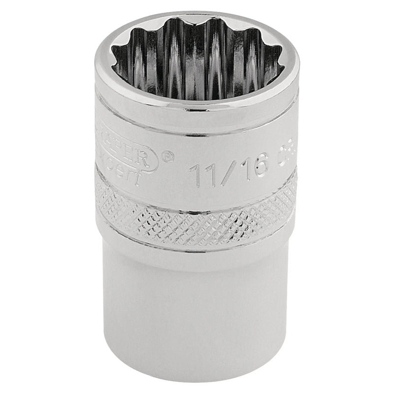 Draper Expert 12 Point Socket, Sq. Dr. - Multiple Length Variations
