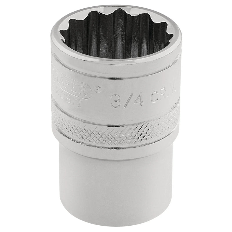 Draper Expert HI-TORQ® 12 Point Socket, Sq. Dr., 3/4"