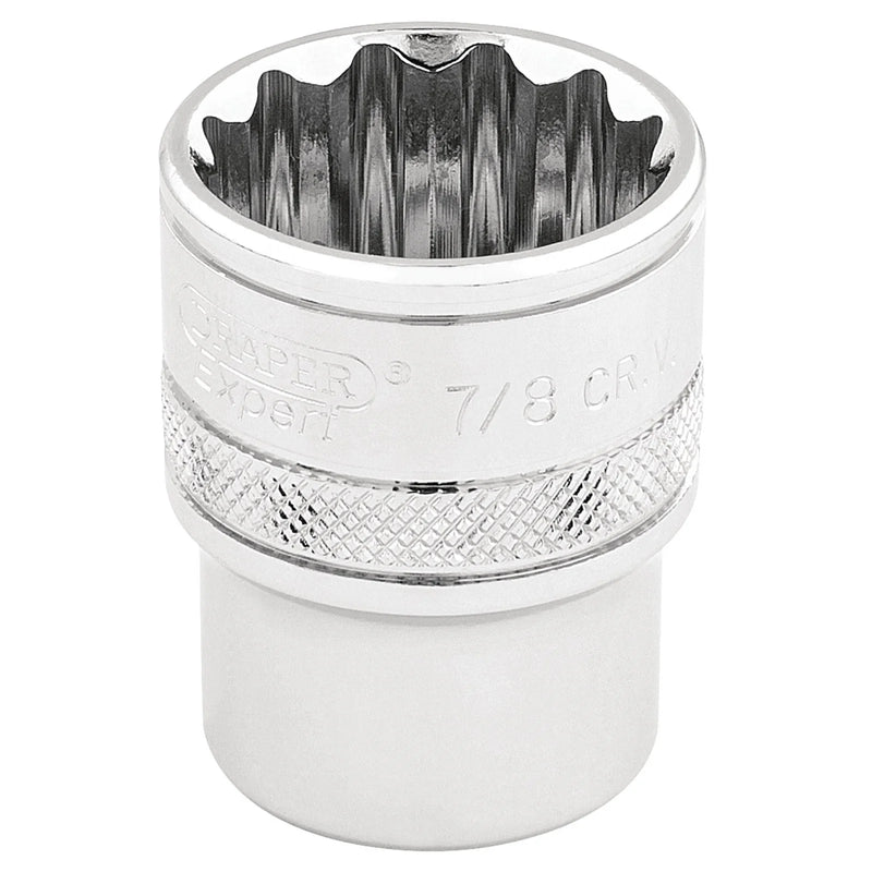 Draper Expert HI-TORQ® 12 Point Socket, Sq. Dr., Chrome Vanadium