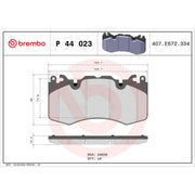 Brembo 4 x Front Brake Pad Set P44023