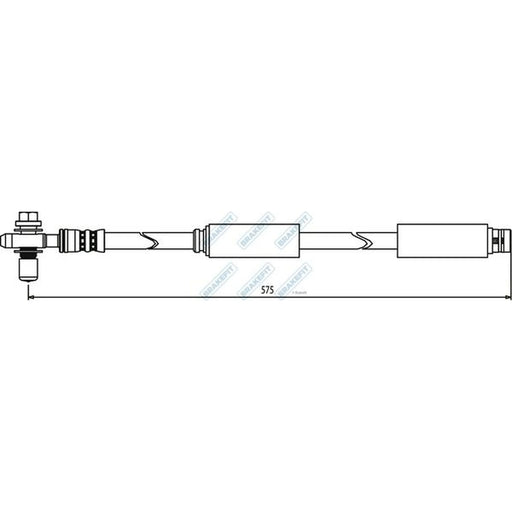 Apec Brake Hydraulic Hose Line Front BHO4173