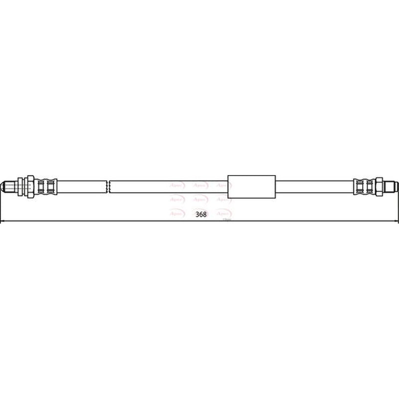 Apec Brake Hydraulic Hose Line Rear HOS3581