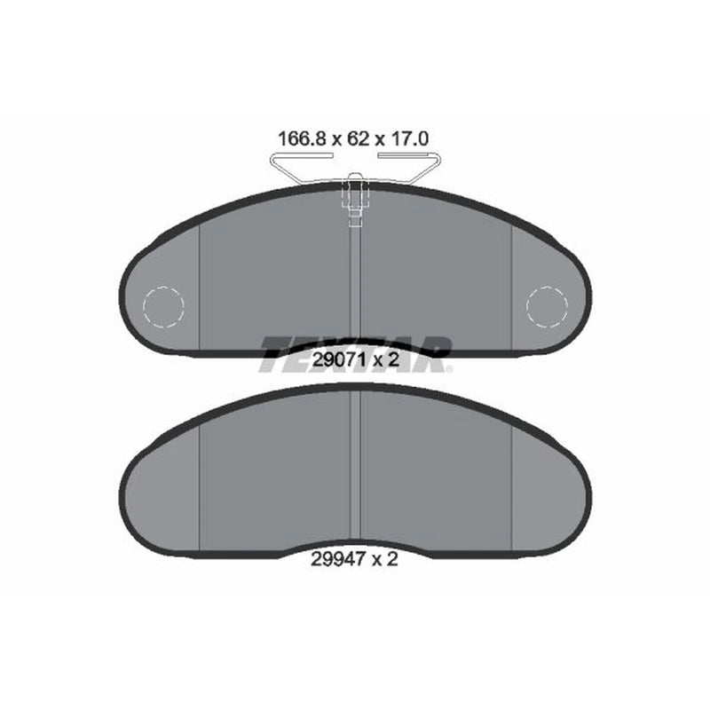 Textar Front Brake Pad Set 2907102