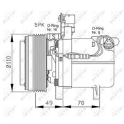 NRF Air Conditioning Compressor 32490