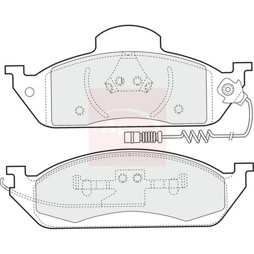 Apec Front Brake Pad Set PAD1102