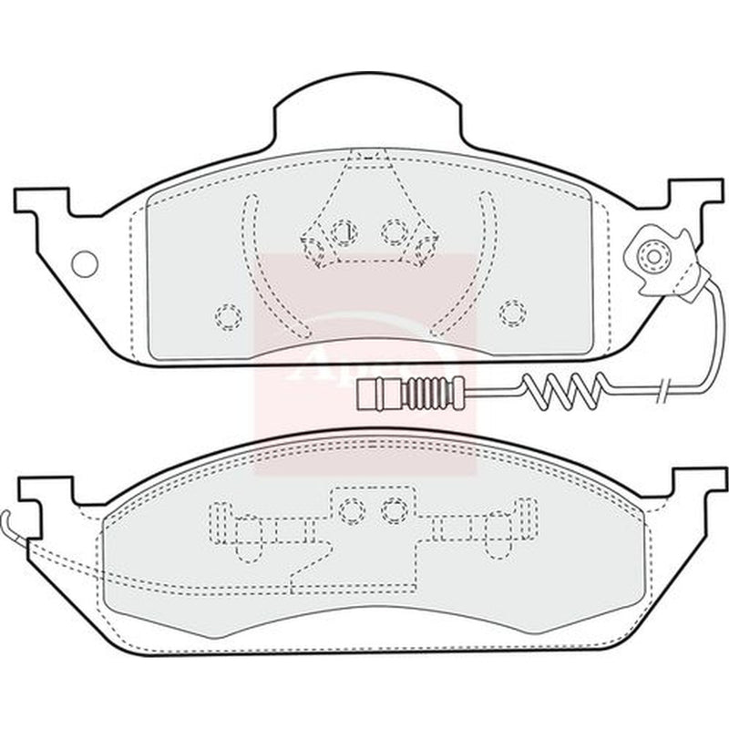 Apec Front Brake Pad Set PAD1102