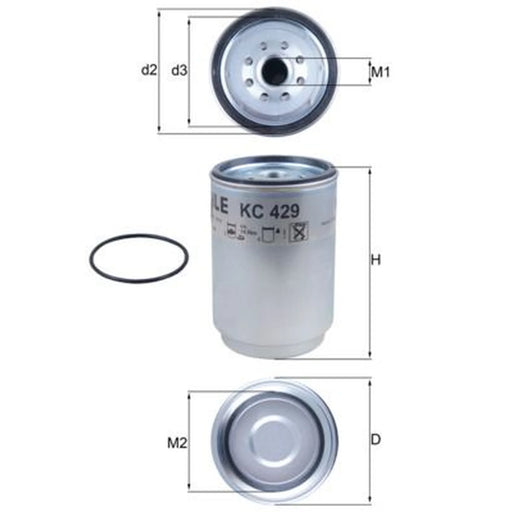 Mahle Fuel Filter Element KC 429D